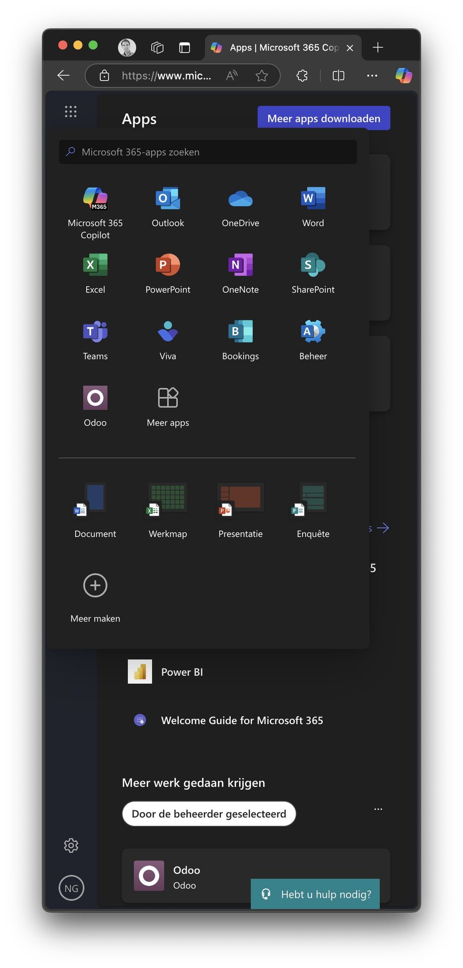Odoo in Microsoft